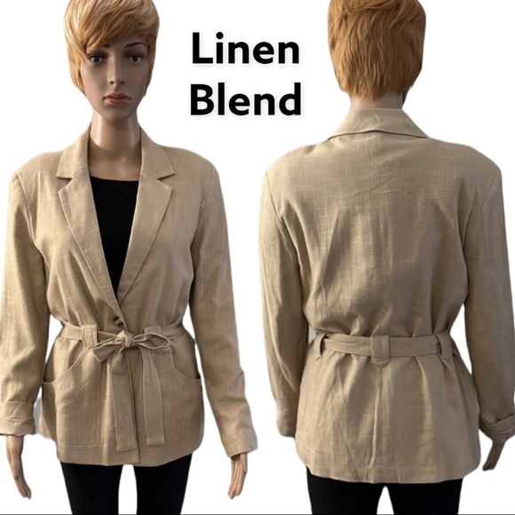 SOYACONCEPT Beautiful Linen & Viscose Blend Blazer NWT - Picture 1 of 10